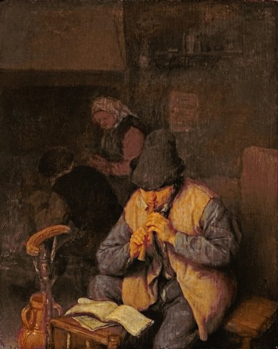 The Flute Player by Adriaen Jansz. van Ostade